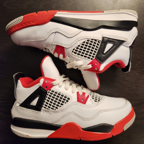 Nike Shoes Nike Air Jordan 4 Retro Og Ps Fire Red 220 Bq766960 Size 13c Poshmark